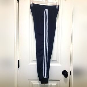 Adidas Kids Black Joggers with White Stripes Youth Sz Large 14